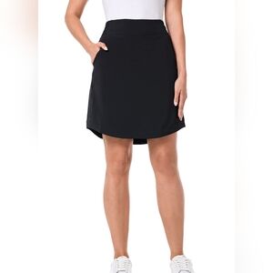 Coolibar Pisa Travel Skort | Black Size 3X Pisa - LuxeLiteTM Fabric